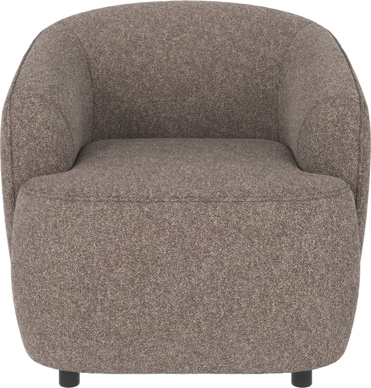 Mørk Beige Loungestol Dermot Boucl Bæredygtig Fsc Mix Ramme Nosag Fjedre Rowico Lænestol - 7340126590249