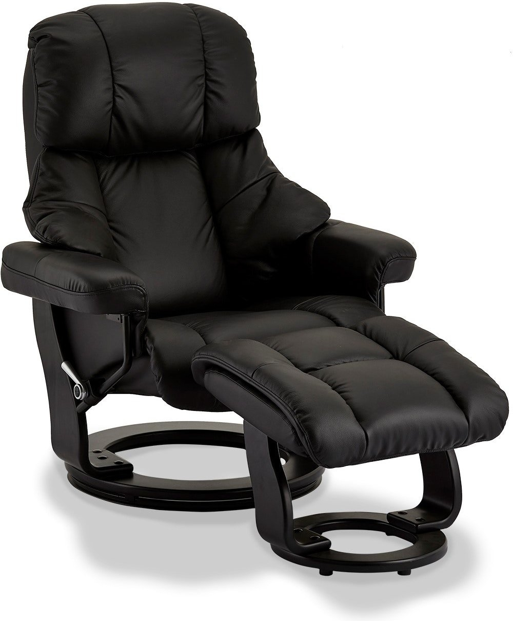 Sort Hvilestol Crick Læder H107xb83xl88 Nielsen Design Lænestol