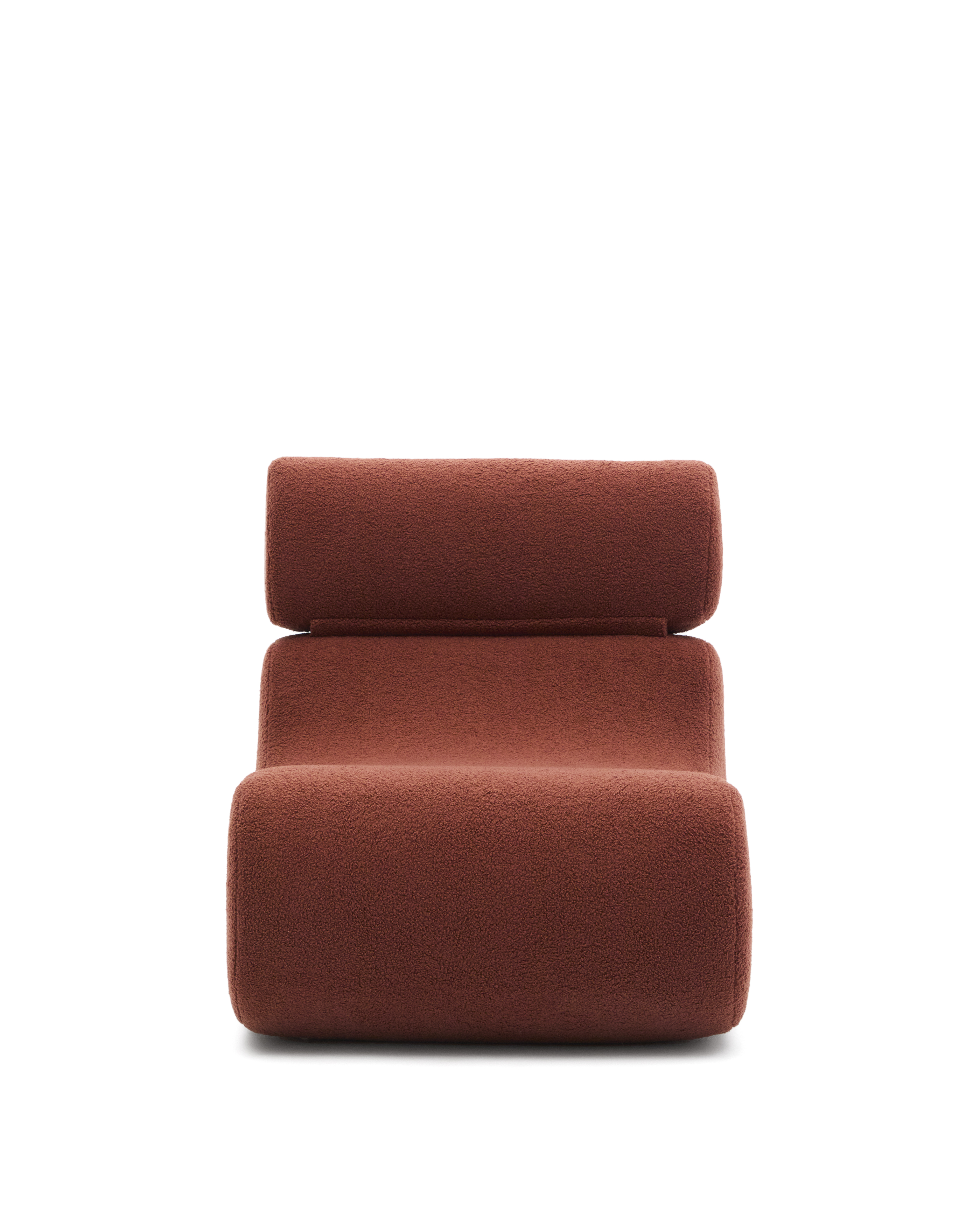 Club Sammenklappelig Nakkestøtte Terracotta Boucl Kave Home Lænestol - 8433840987309