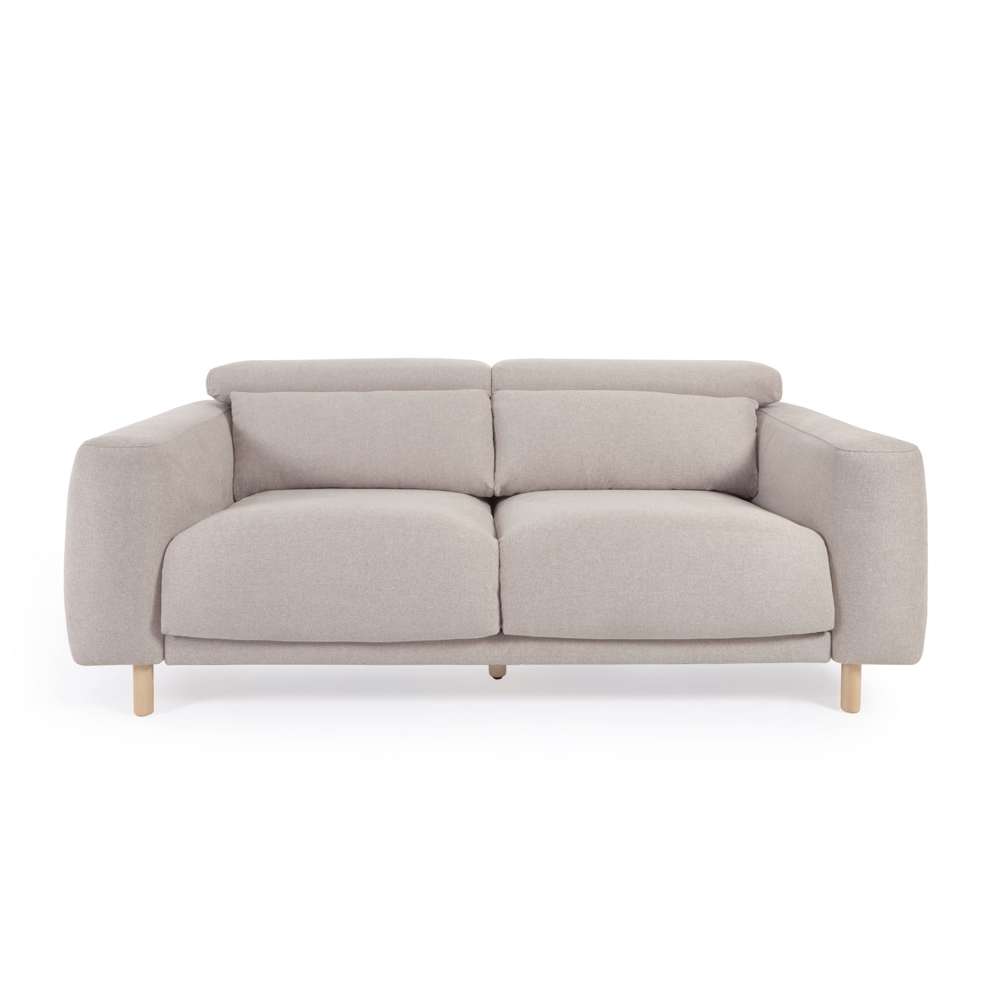 Beige Singa Pers Stof Natur Bøgetræ Kave Home Sofa - 8433840742618