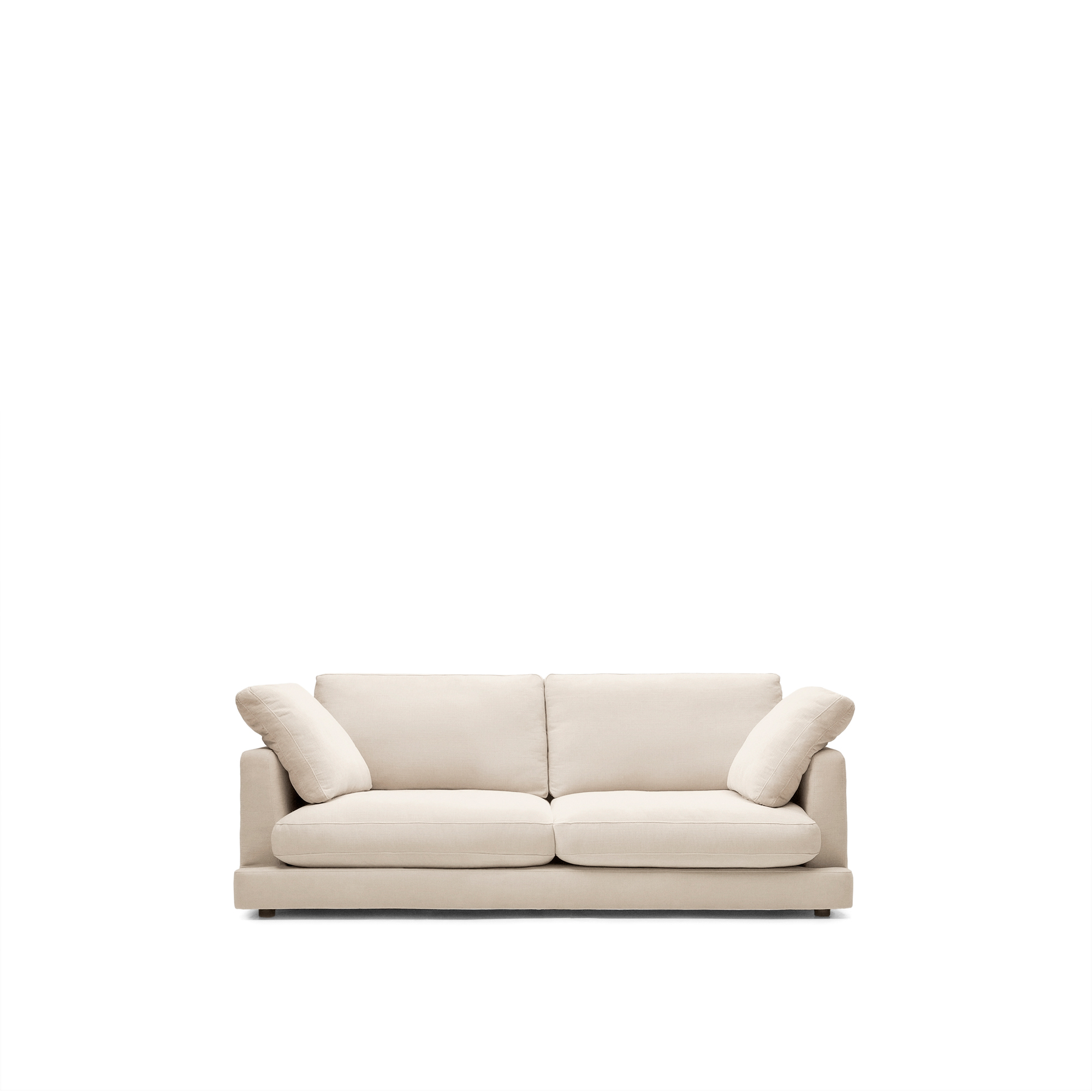 Beige Gala Pers Stof 210cm Kave Home Sofa - 8433840828138