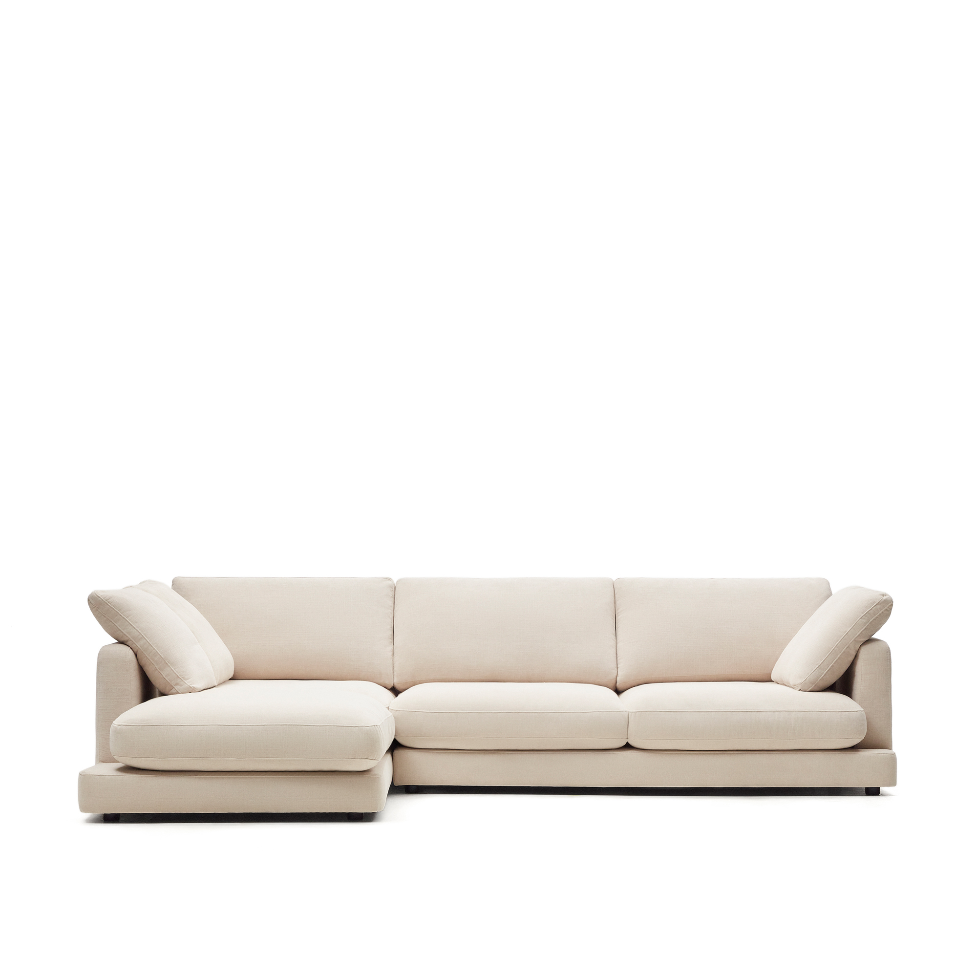 Beige Gala Pers Venstre Chaiselong Stof 300cm Kave Home Sofa - 8433840828183