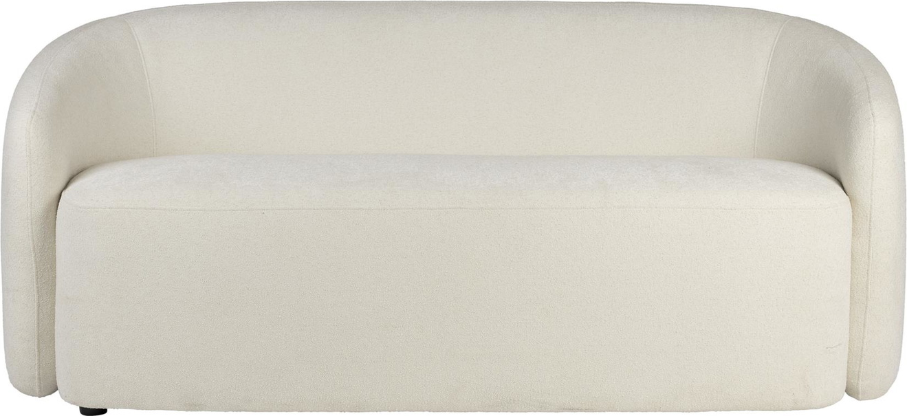Hvid Personers Len Lysgrå Polstret Polyester Kompakt Design 18187 Studio White Sofa - 8718548085268