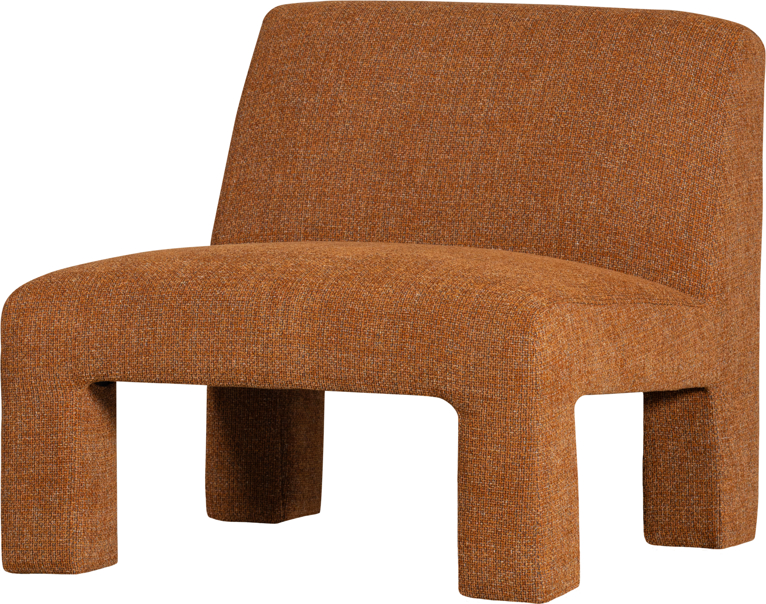 Rust Collection Lavid Melange Polyester Med Teflon H73 B74 D84 Woood Lænestol - 8714713200924