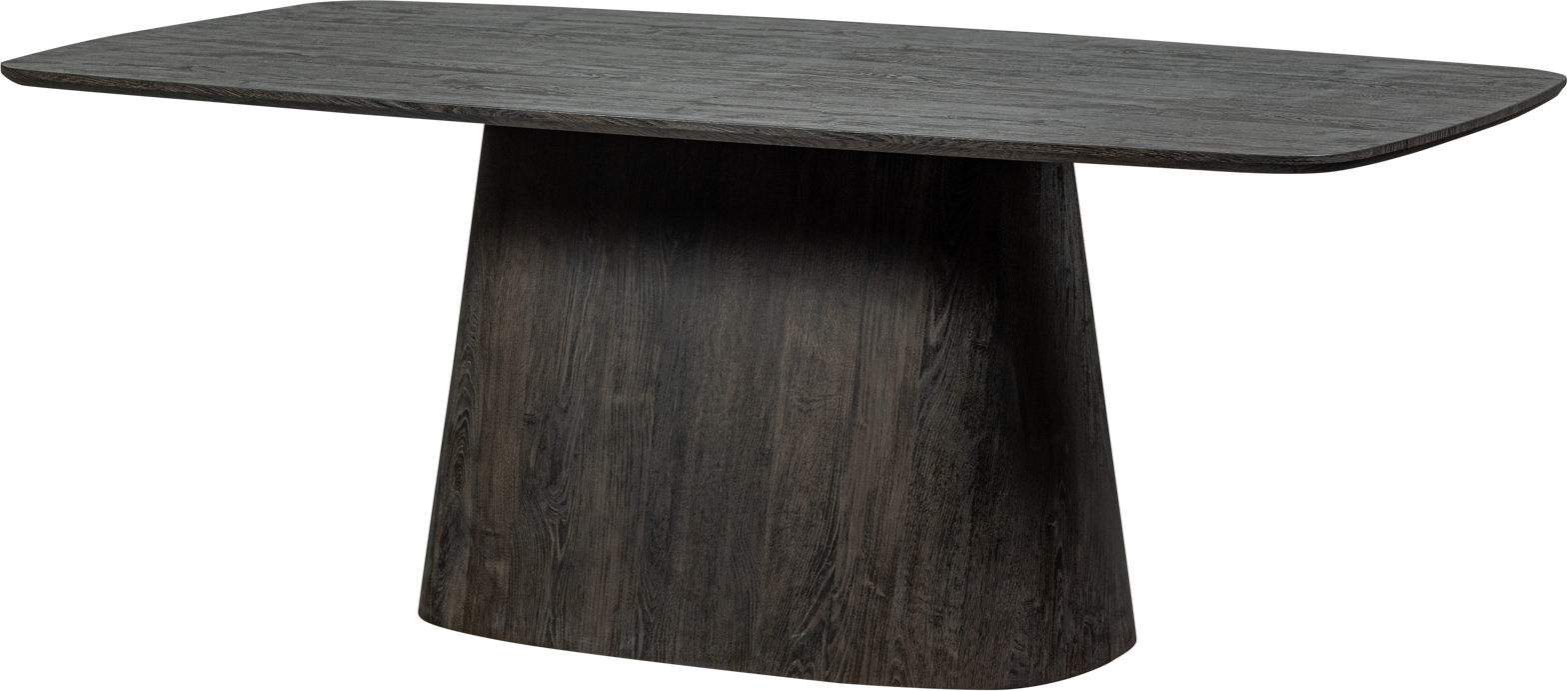 Mørkebrun Rektangulært Collection Leah T Mdf 200x105 Woood Spisebord - 8714713200023