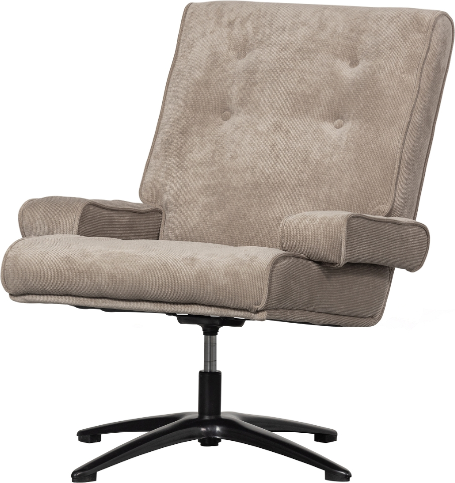Natur Exclusive William Retrodrejestol Farvet Polyester Woood Lænestol - 8714713176601