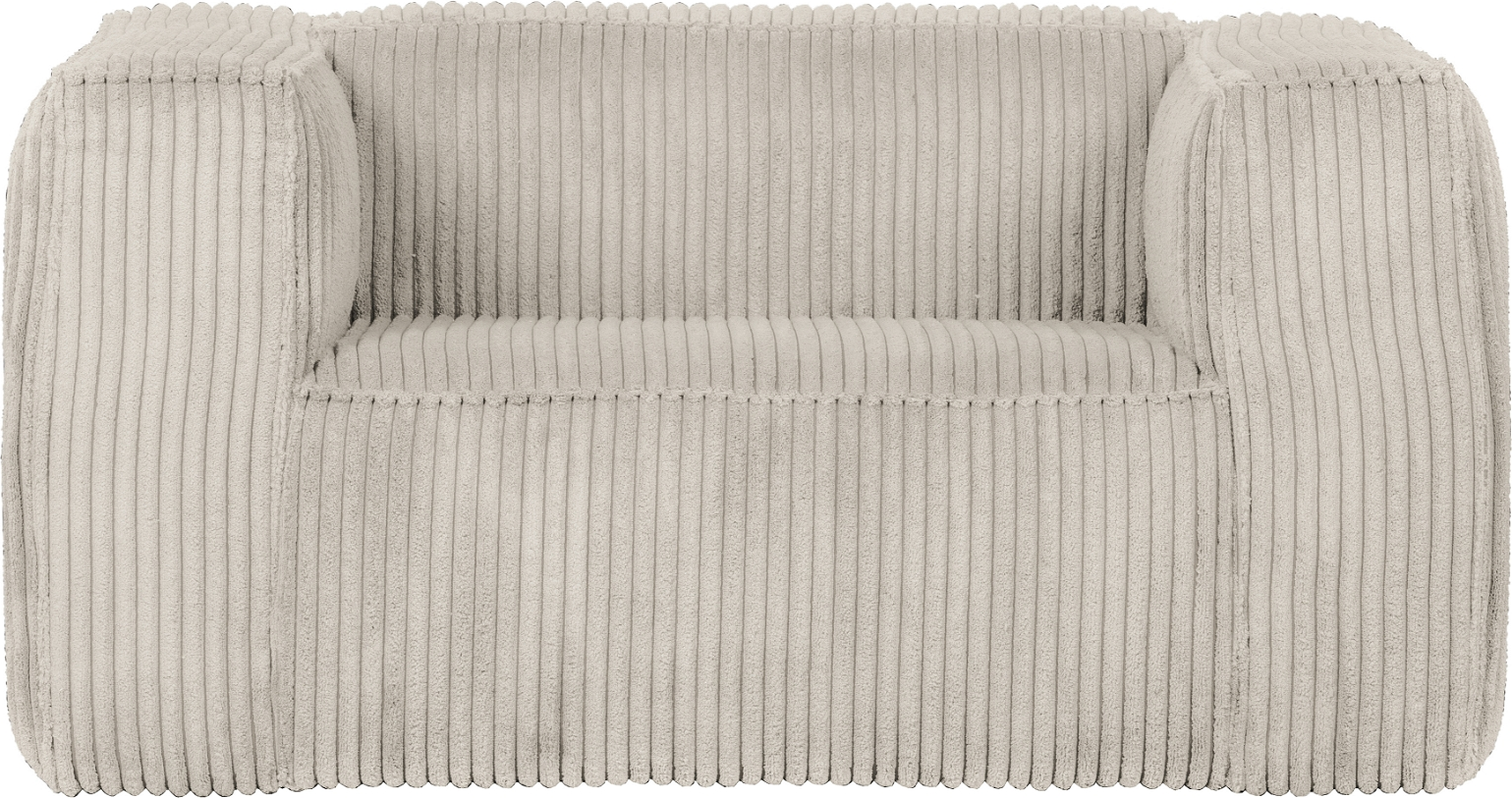 Natur Loungestol Exclusive Bean Ribbet Polyester & Fsc Træ Stel H74b98l146 Woood Lænestol - 8714713140534