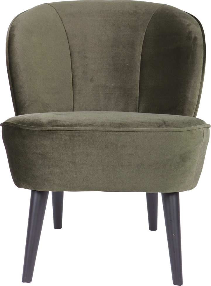 Grøn Sara Velour Jarra Serie Fsc Certificeret Træ Moderne Profil Høj Komfort Martindale 100 000 Woood Lænestol - 8714713057931