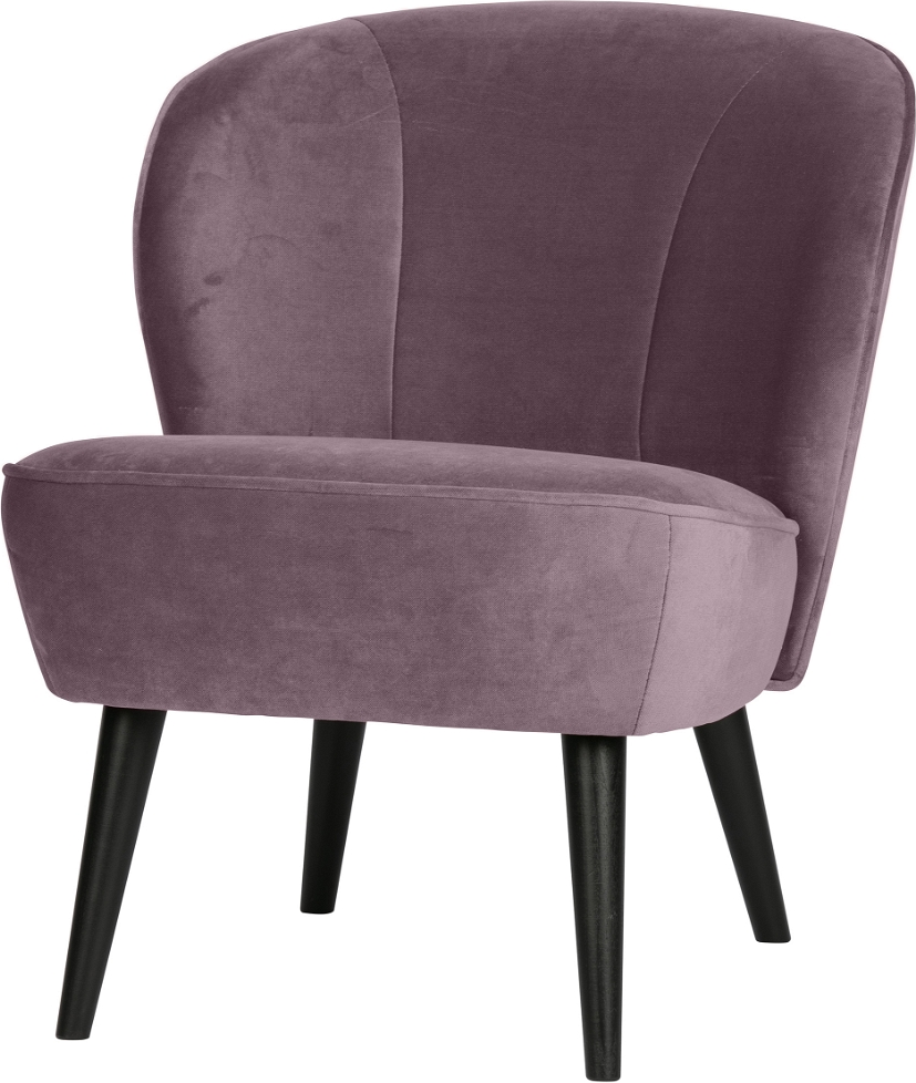 Lilla Sara Fløjl 100 Polyester Woood Lænestol - 8714713170104