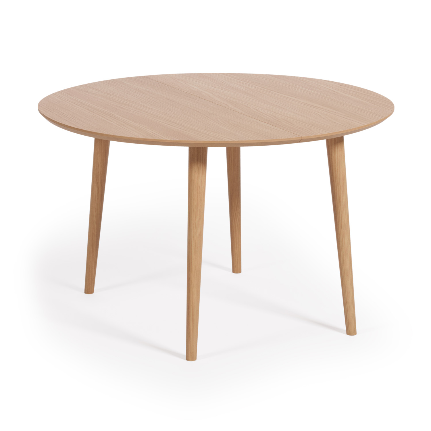 Natur Oakland Tillægsplader Egefinr Gummitræ 120200x120 Kave Home Spisebord - 8433840729336