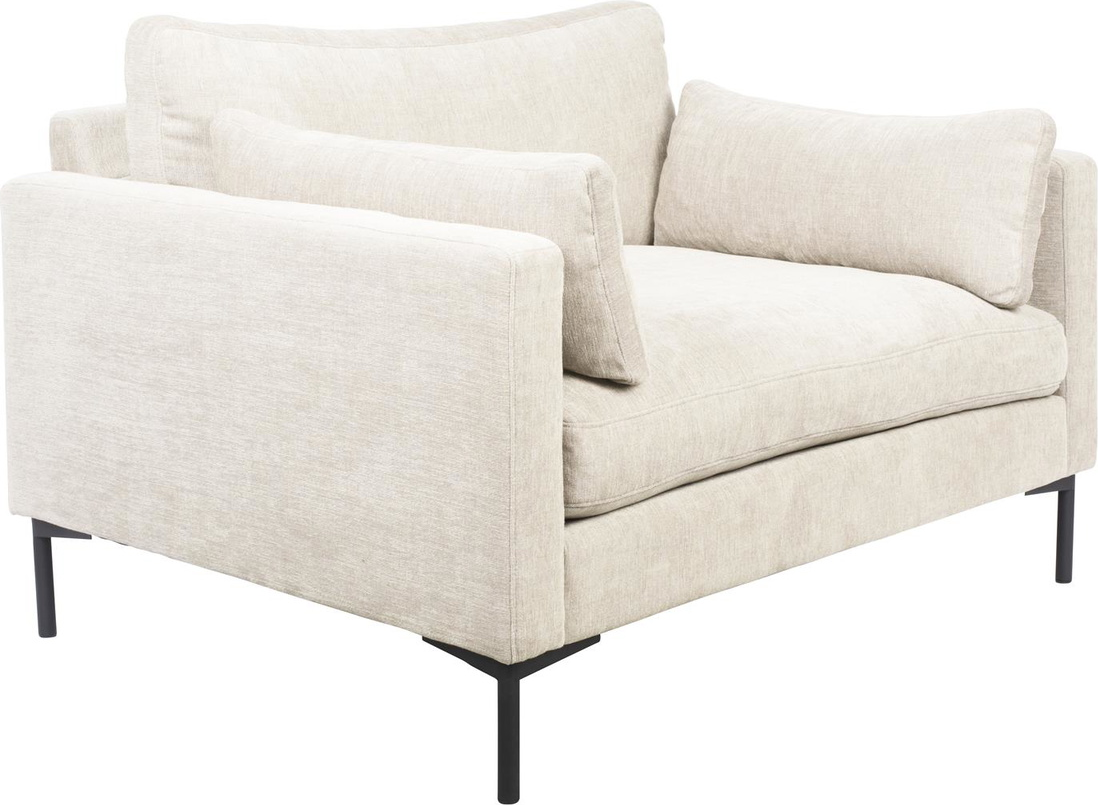 Perlemor Personers Summer Stof Skum Robust Stålstel H82xb125xl101cm Zuiver Sofa - 8718548096707