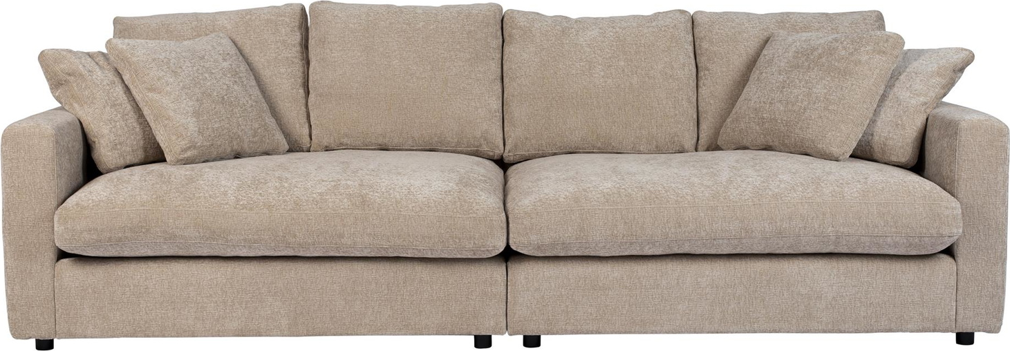 Stengrå Personers Sense Stof 266x113x85 Skum Slidstærk Zuiver Sofa - 8718548057043