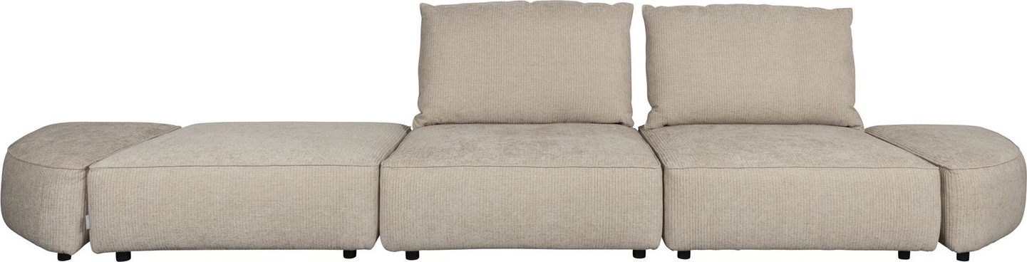 Stenlysgrå Personers Hunter Stof 417 Bred Zuiver Sofa - 8718548068582