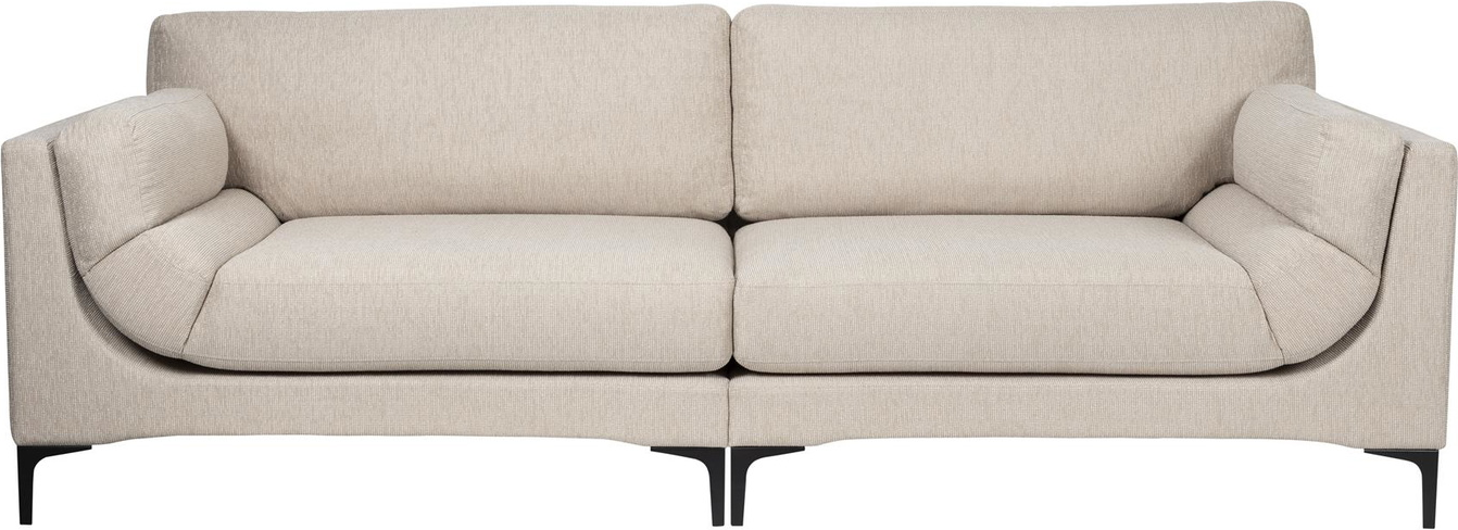 Lysgrå Personers Balcony Stof Med Skum Stål Træ Ramme B256 D99 H85 Zuiver Sofa - 8718548068759
