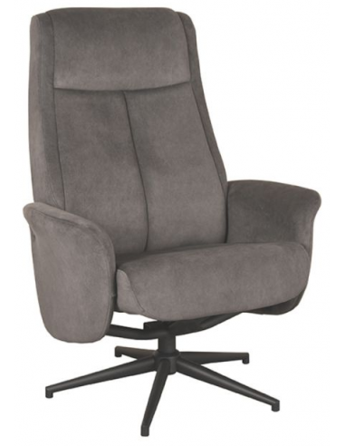 Bergen Rotrbar Metal Polyester H105 Sort Antracit Label51 Lænestol
