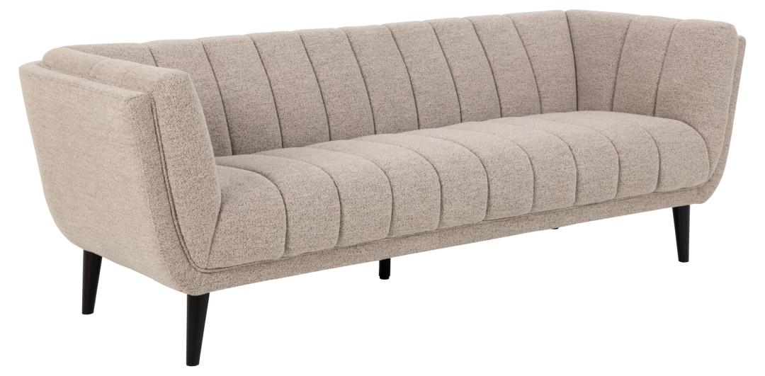 Sort Tampa Pers Beige Stof Gummitræ Act Nordic Sofa - 5713941256911