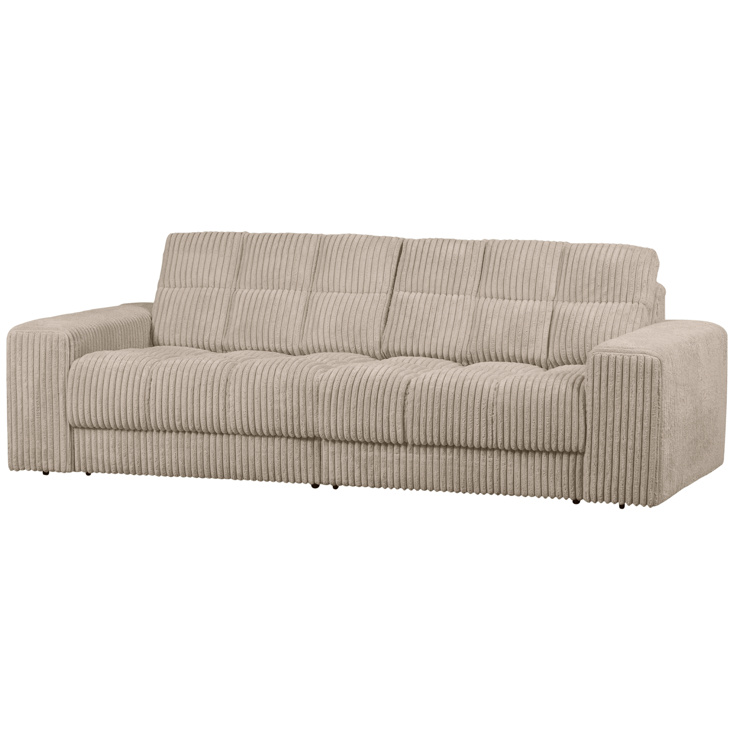 Second Date Pers Travertin Fløjl Stof Woood Sofa - 8714713207695