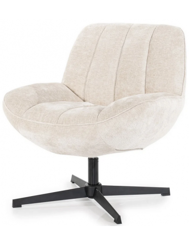 Derby Rotrbar Metal Polyester H80 Sort Beige By Boo Lænestol