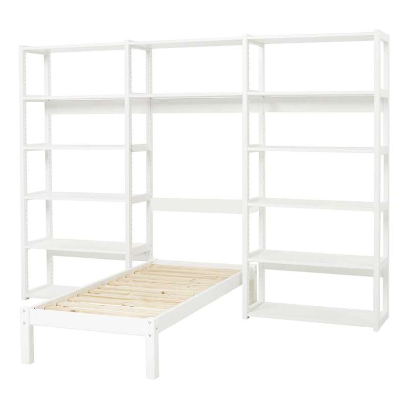 Hvid Storey Sektioner Hylder Seng Flere Størrelser Hoppekids Reol - 5706558036410