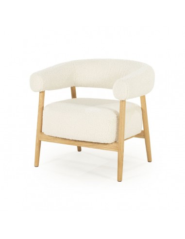 Mysa Egetræ Boucl Polyester H73 Beige By Boo Lænestol