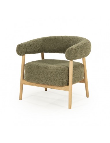 Grøn Mysa Egetræ Boucl Polyester H73 By Boo Lænestol