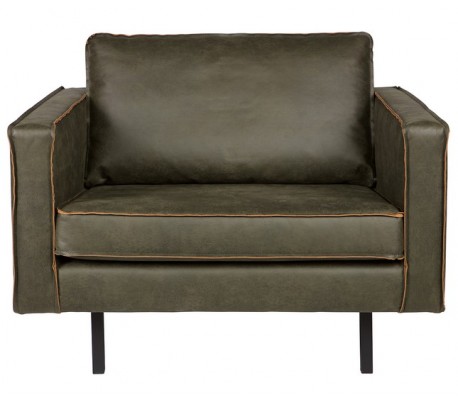 Grøn Rodeo Læder B105 Vintage Army Bepurehome Lænestol