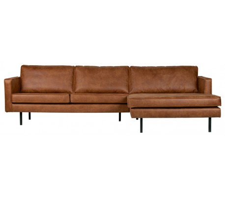 Rodeo Med Højrevendt Chaiselong Læder B300 Vintage Cognac Bepurehome Sofa