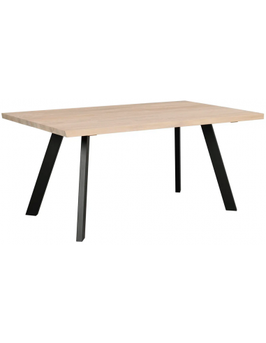 Hvid Rowico Fred Metal Egetræ 170 Sort White Wash Rowico Home Spisebord