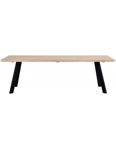 Hvid Rowico Fred Metal Egetræ 240 100 Sort White Wash Rowico Home Spisebord