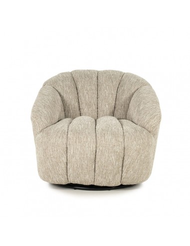 Sogno Med Drejefod Metal Polyester H76 Meleret Taupe By Boo Lænestol
