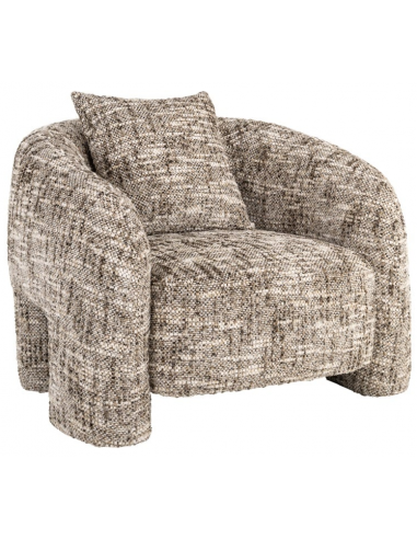 Tuscany Boucl Polyester H75 Meleret Brun Lænestol