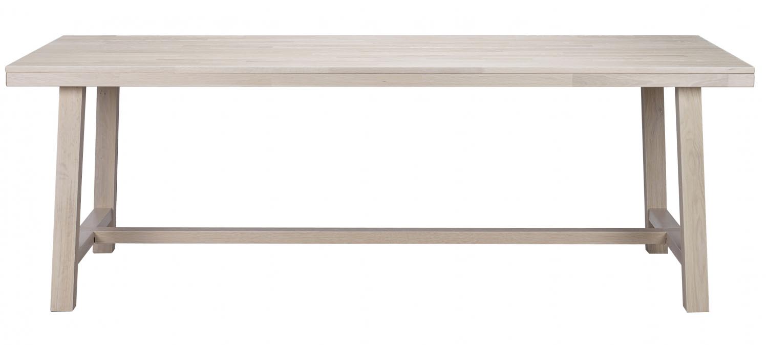 Hvid Rowico Brooklyn Pigmenteret Udtræk 220x95 Rowico Home Spisebord - 7340126517239