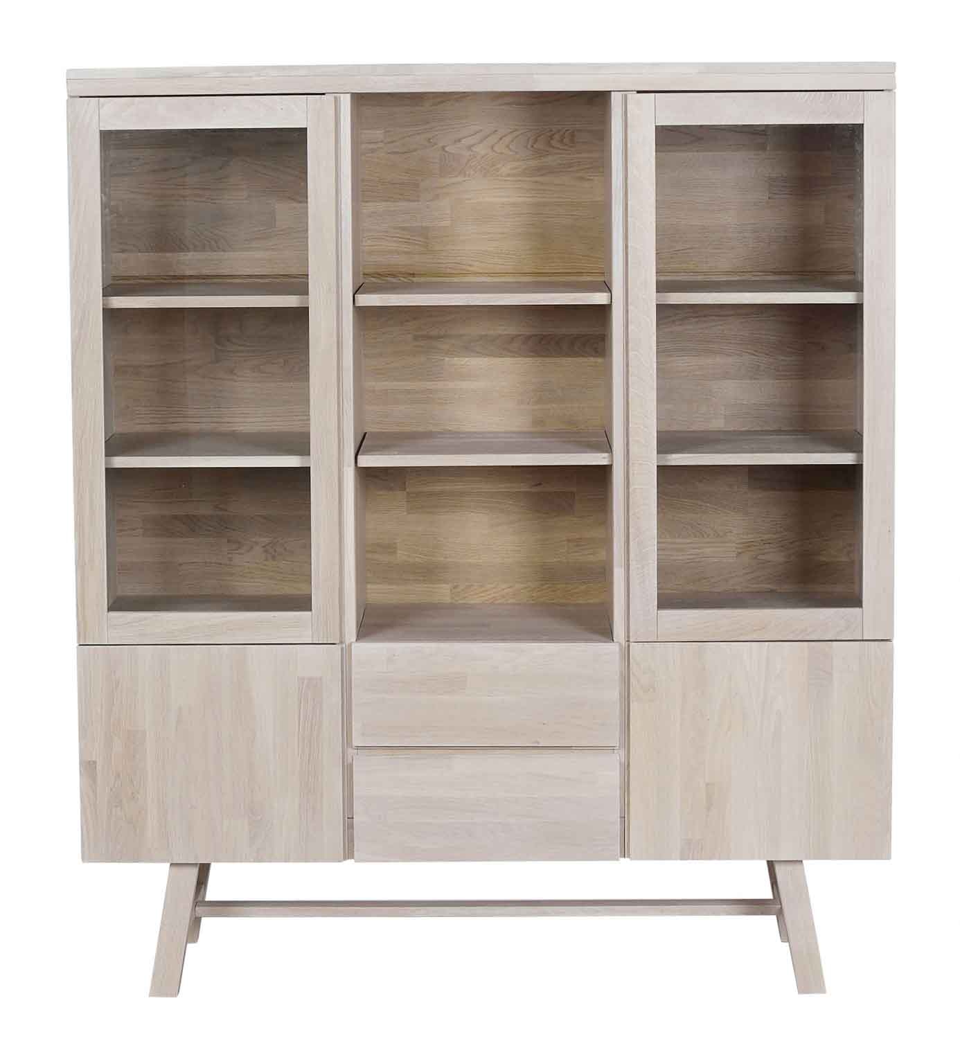 Hvid Rowico Brooklyn Pigmenteret Låger Skuffer Rowico Home Vitrineskab - 7340126518717