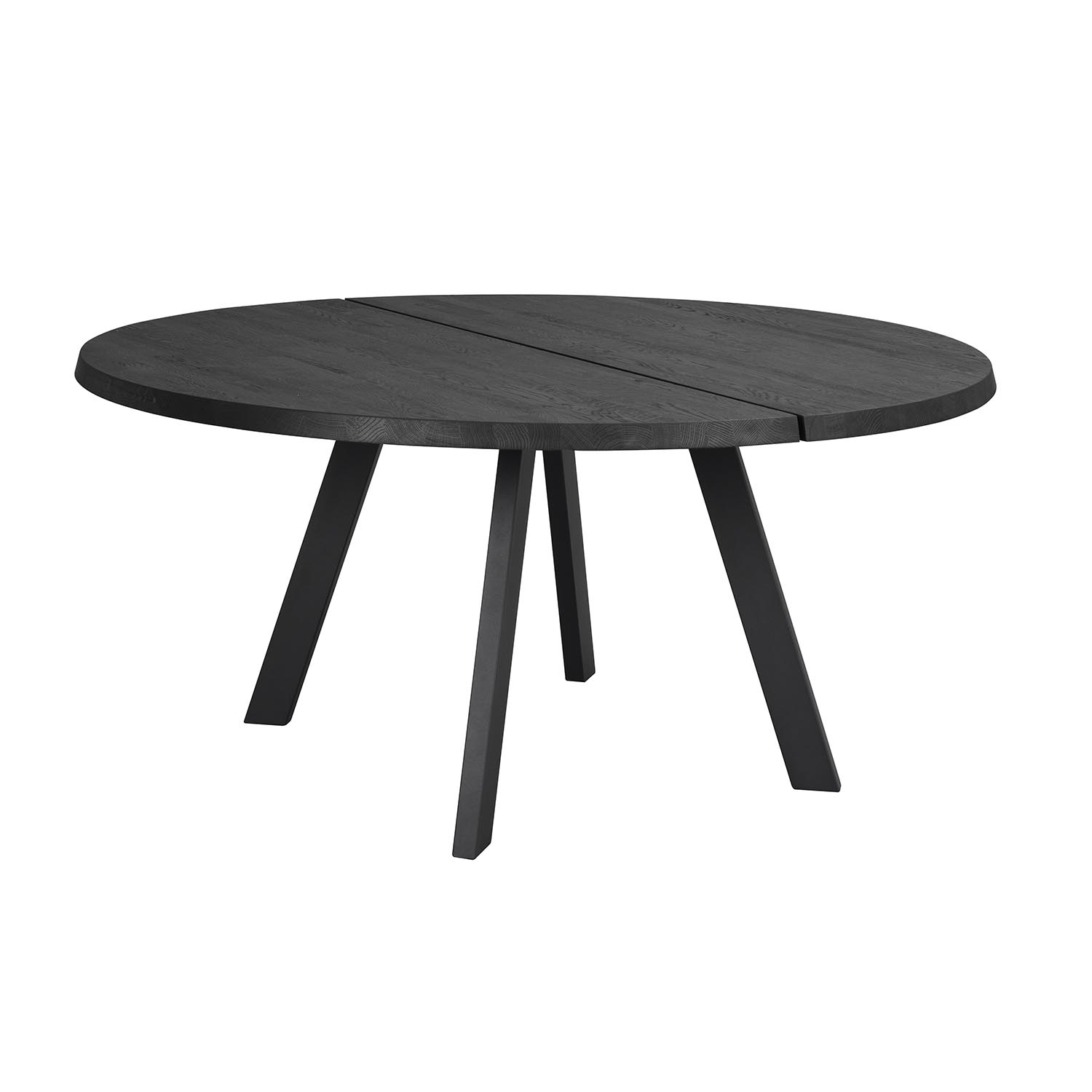 Sort Rowico Rundt Fred Asketræ Metal Ø160 Rowico Home Spisebord - 7340126547380