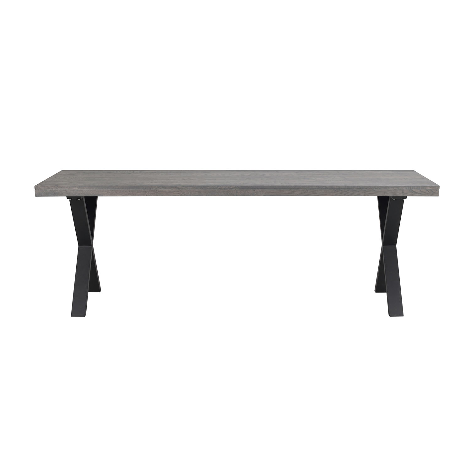 Sort Rowico Brooklyn Rektangulær Udtræk Mørkt Egetræ Ben Metal 220x95 Rowico Home Spisebord - 7340126545539