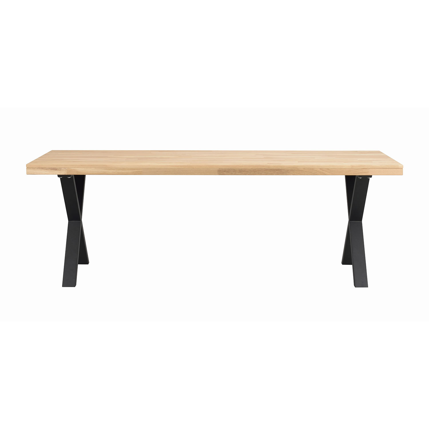 Sort Rowico Brooklyn Rektangulær Udtræk Lakeret Egetræ Ben Metal 220x95 Rowico Home Spisebord - 7340126545560