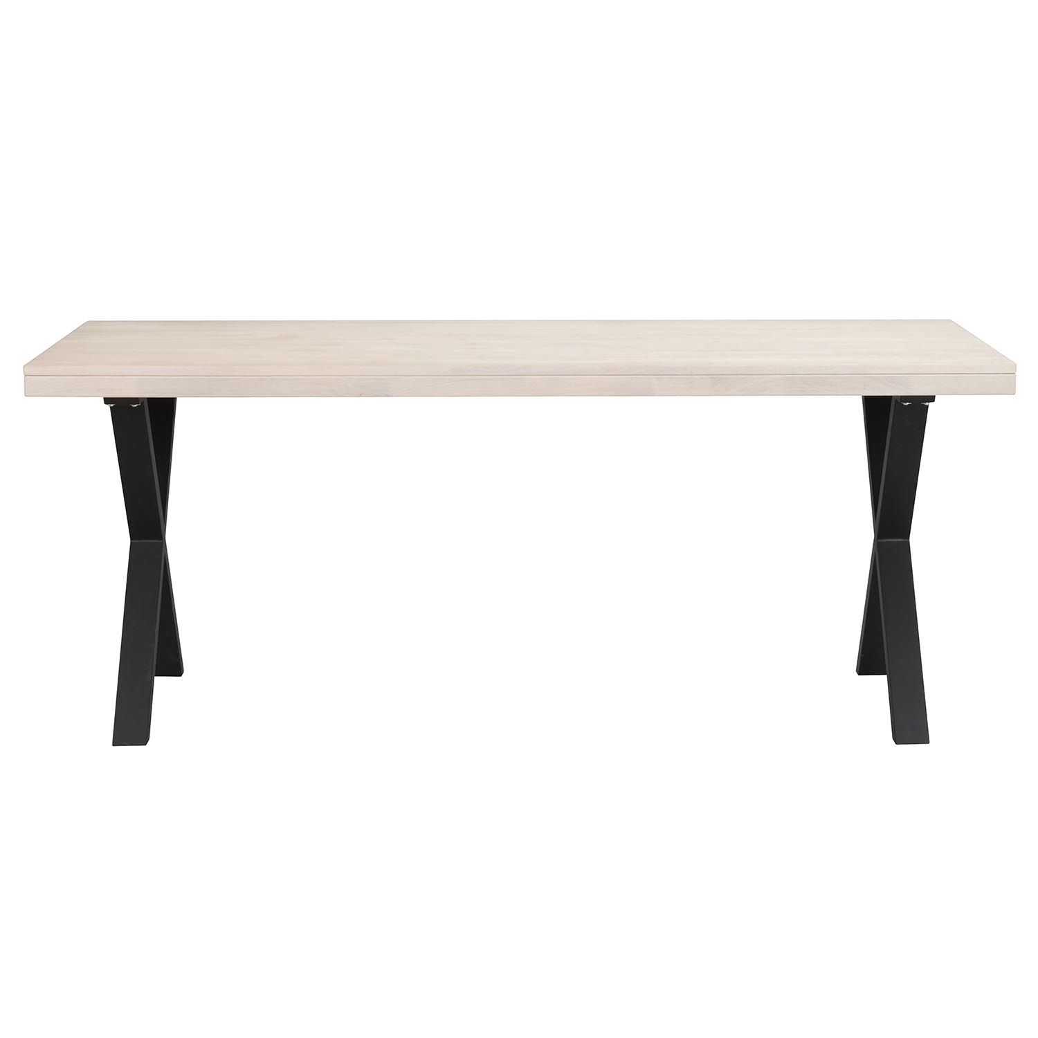 Hvid Rowico Brooklyn Pigmenteret Træ Sort Metal 170x95 Rowico Home Spisebord - 7340126547236