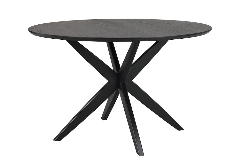 Sort Rowico Calverton Rund Egefiner Ø120 Rowico Home Spisebord - 7340126555255