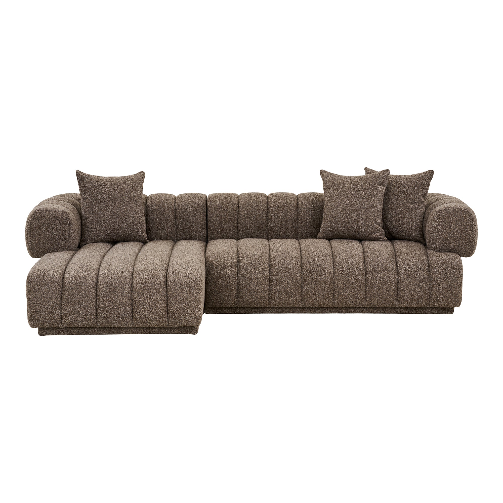 Cholet Venstrevendt Chaiselong Brun Plankoa Store Sofa
