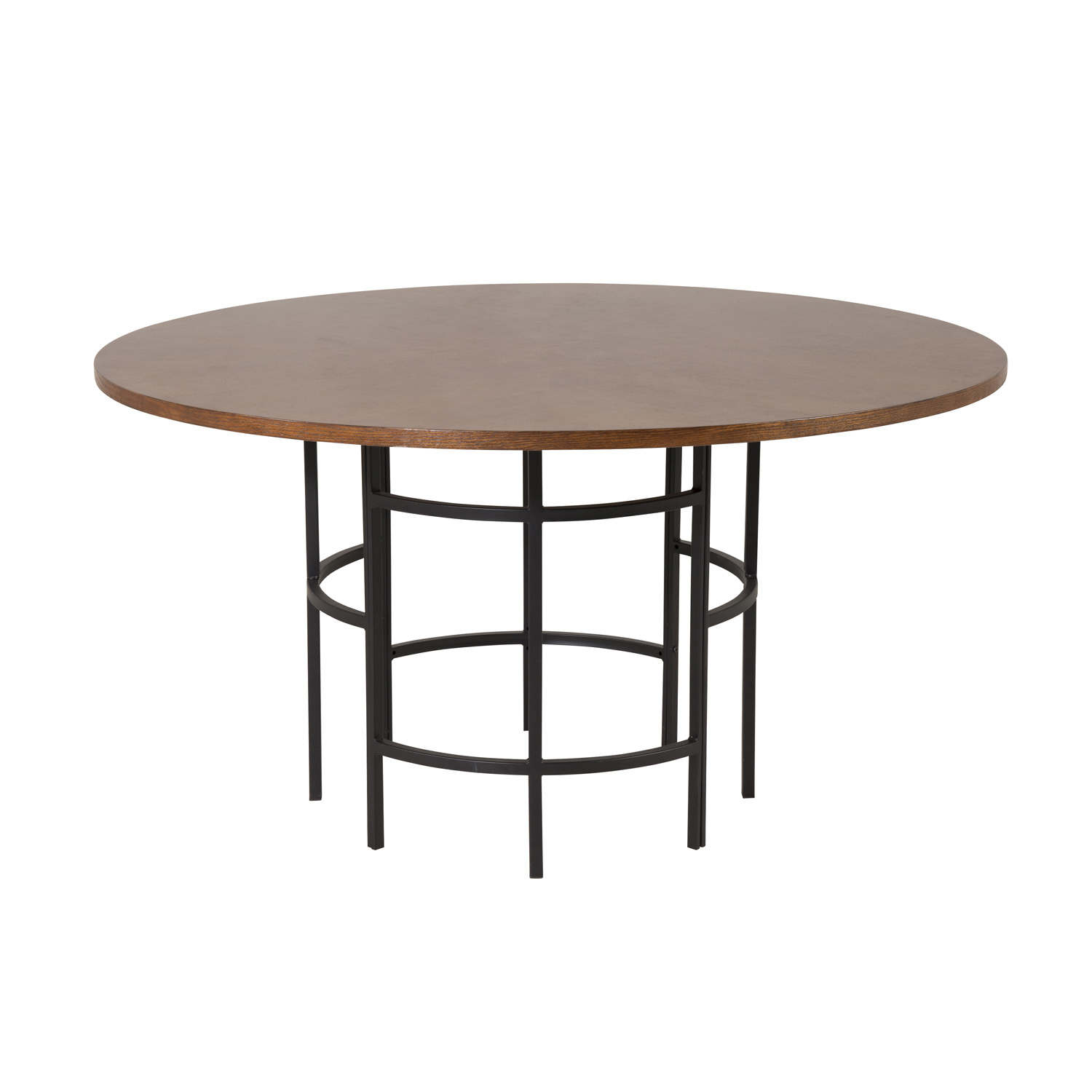 Sort Copenhagen Brun Mdf Metal Ø140 Venture Design Spisebord - 7350107088399