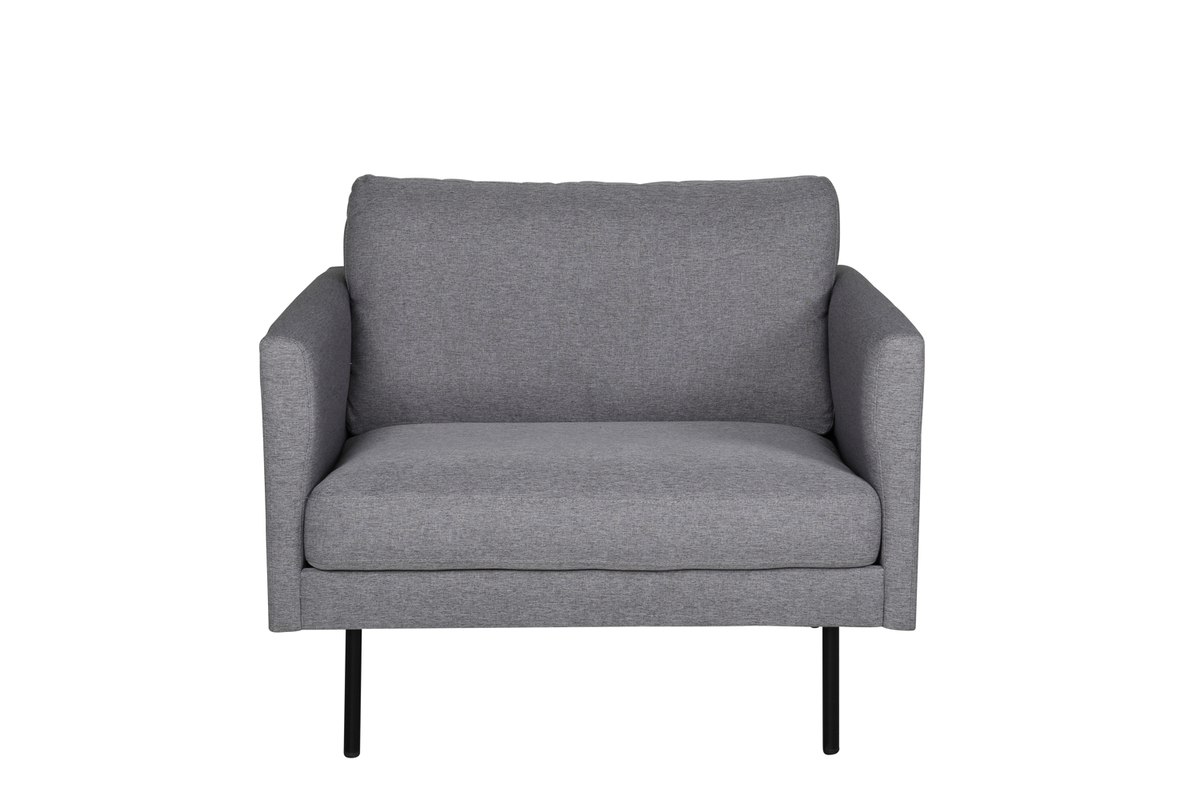 Sort Zoom Grå Polyester Stål Venture Design Lænestol - 7350118417836