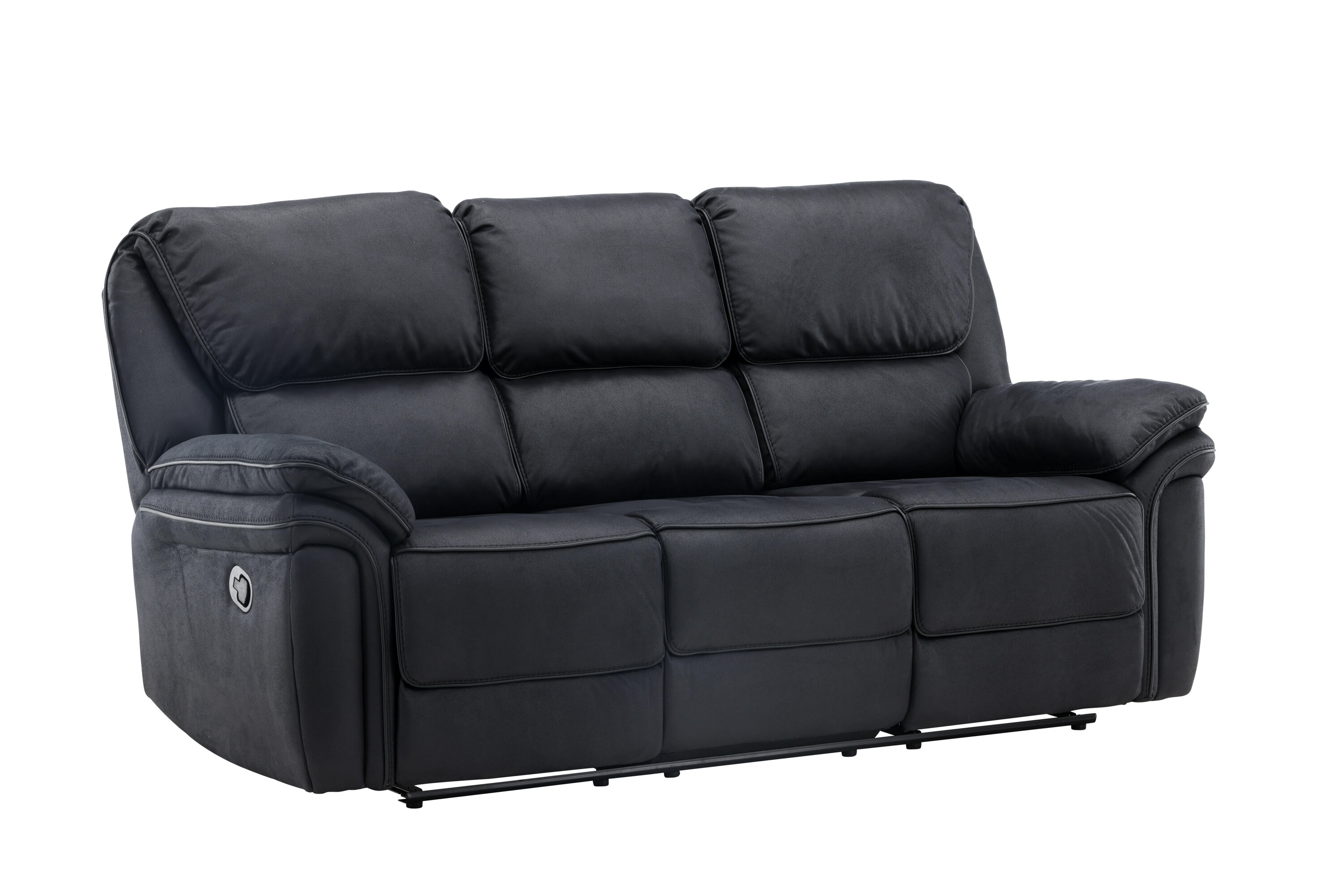 Sort Saranda Recliner Pers Mikrofiber Venture Design Sofa - 7350133230083