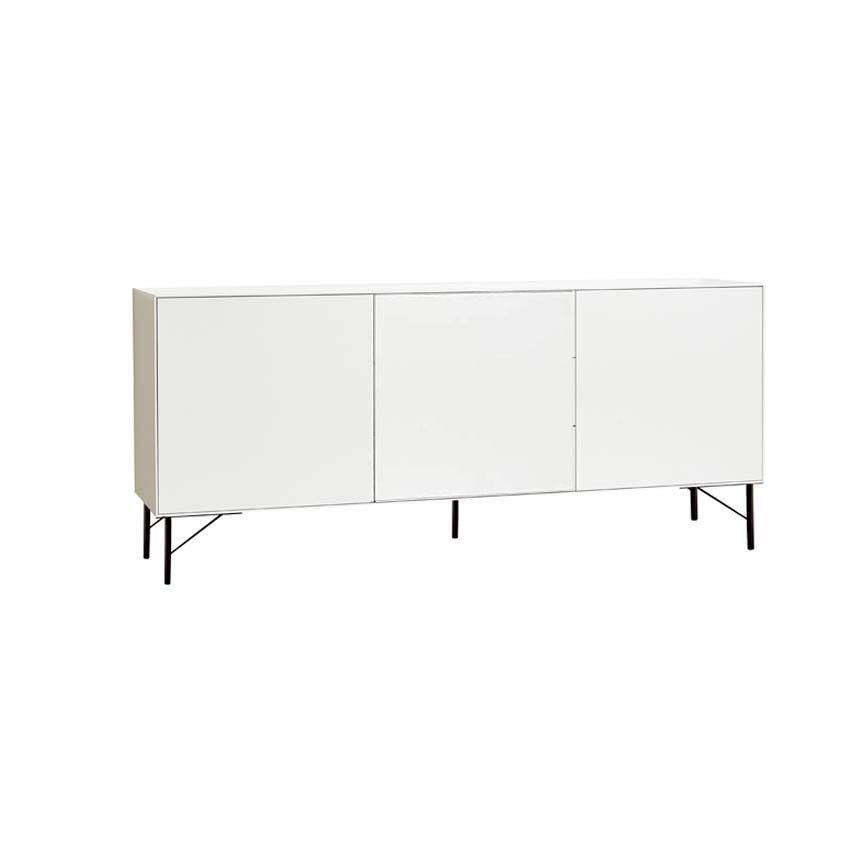 Hvid Edge SkÆnk 500 Sne 180x58x42cm Incl DØre Ben Skænk - 5712345678901