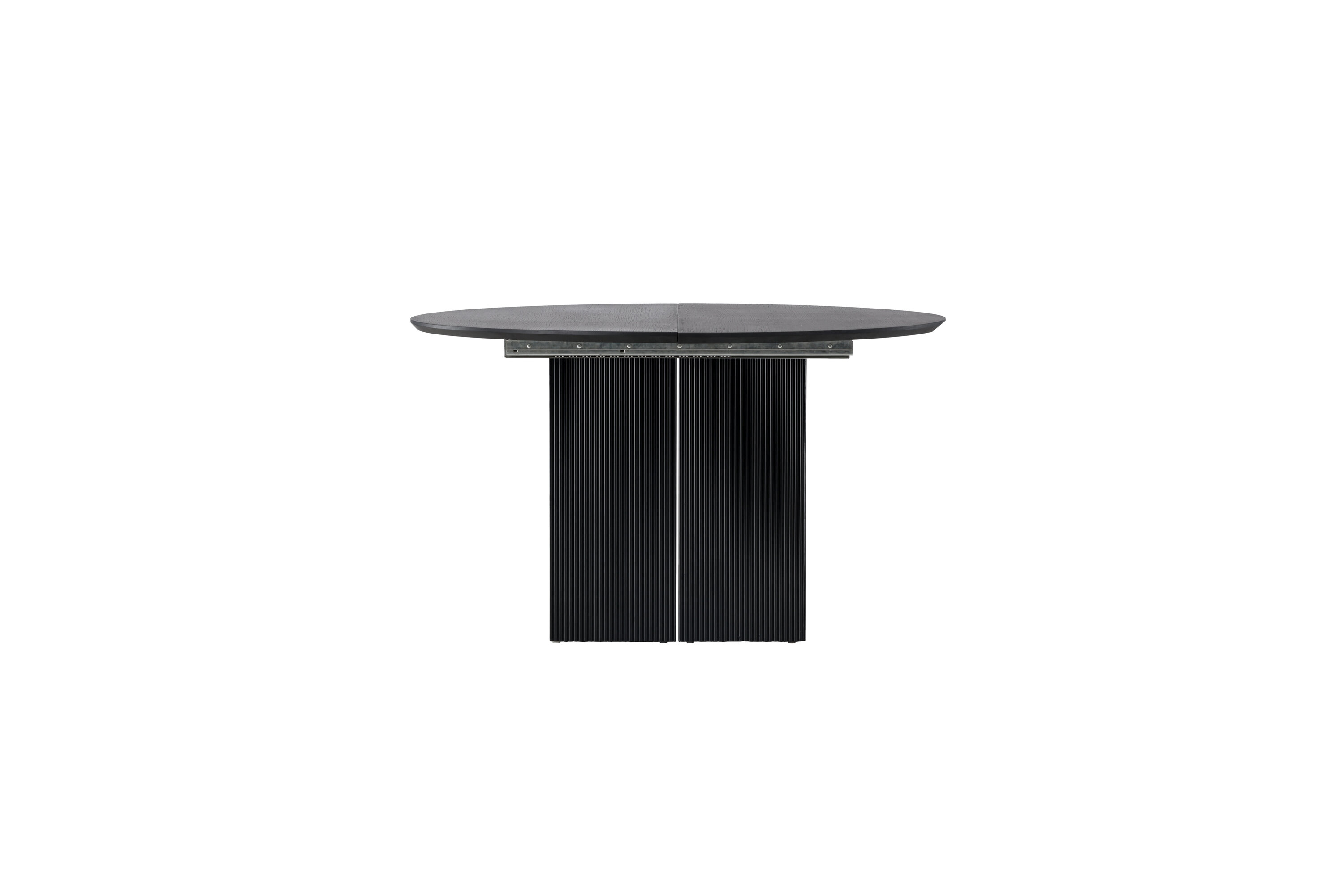 Sort Matilda Udtræk Mdf Med Finr Ø130 180 Venture Design Spisebord - 7340206996961