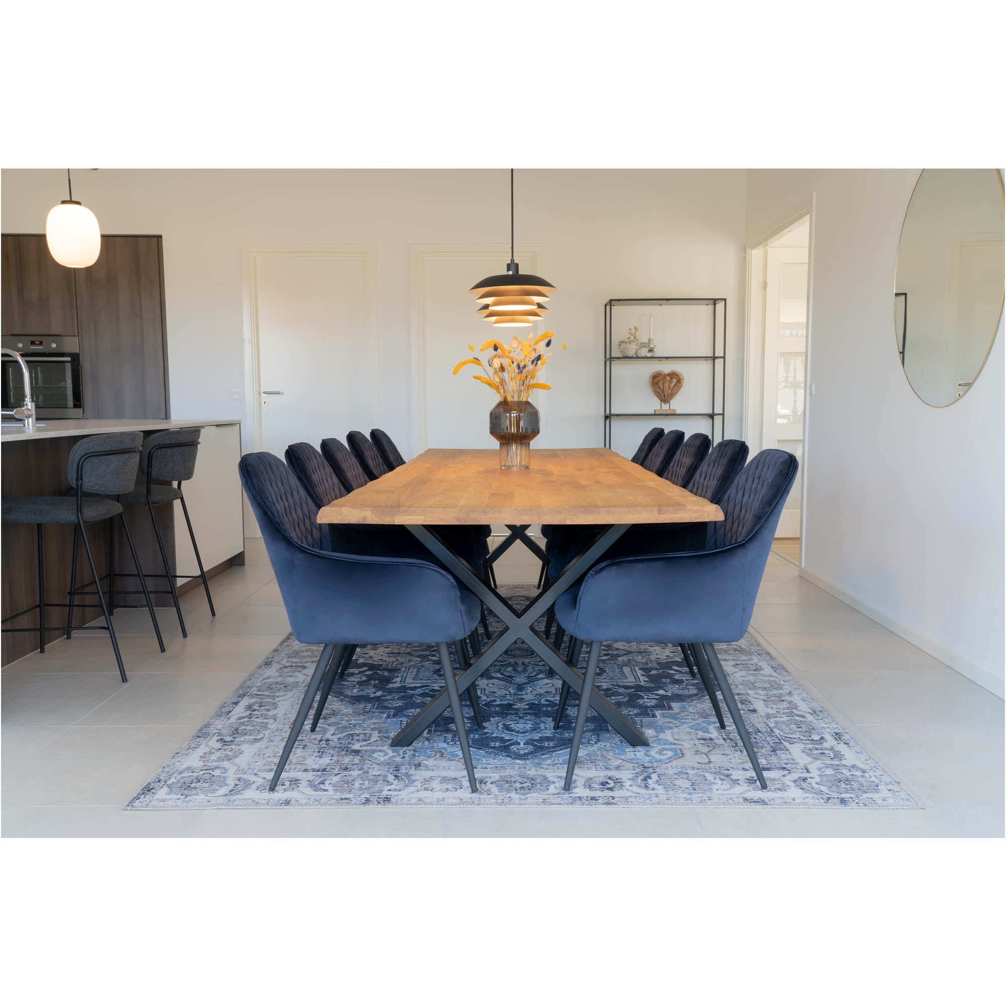 Toulon Olieret Med Bølget Kant 300x100xh75 House Nordic Spisebord - 5713917009718
