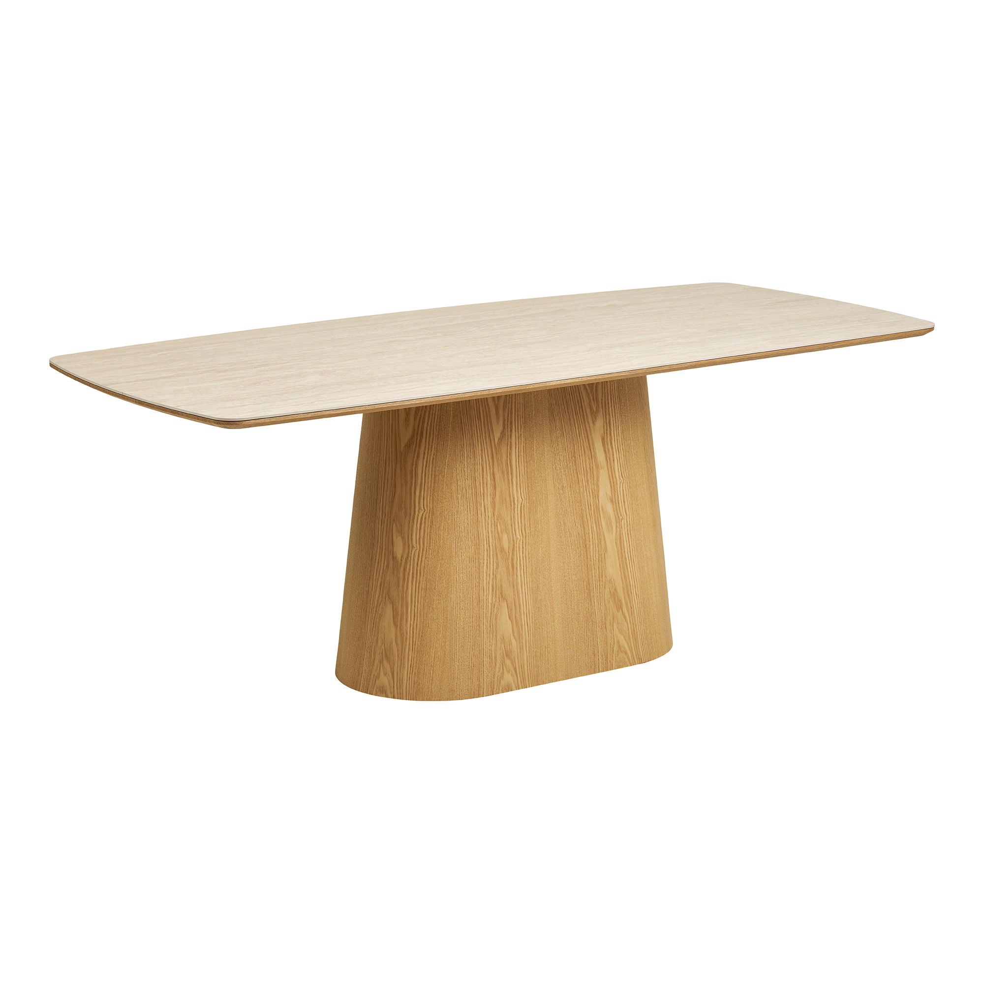 Natur / Stone Noli Keramisk Bordplade Askefiner Travertin Look Natur 90x200x76 Housenordic Spisebord - 5713917042029