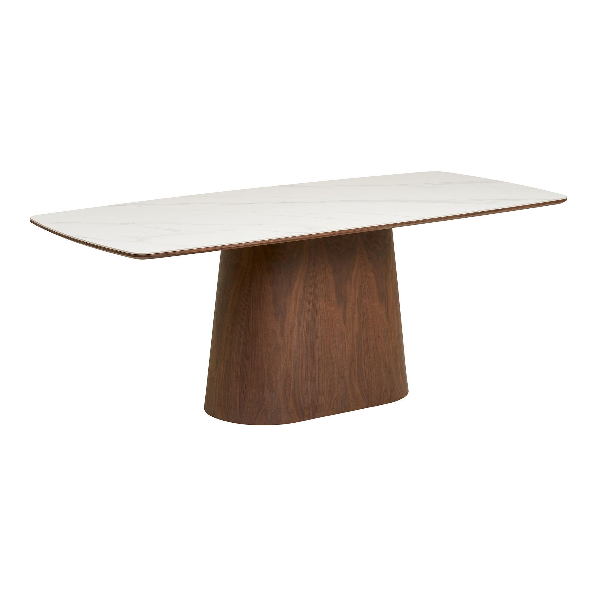 Hvid Noli Keramisk Bordplade Askefiner Mørkebrun 90x200x76 Housenordic Spisebord - 5713917042036