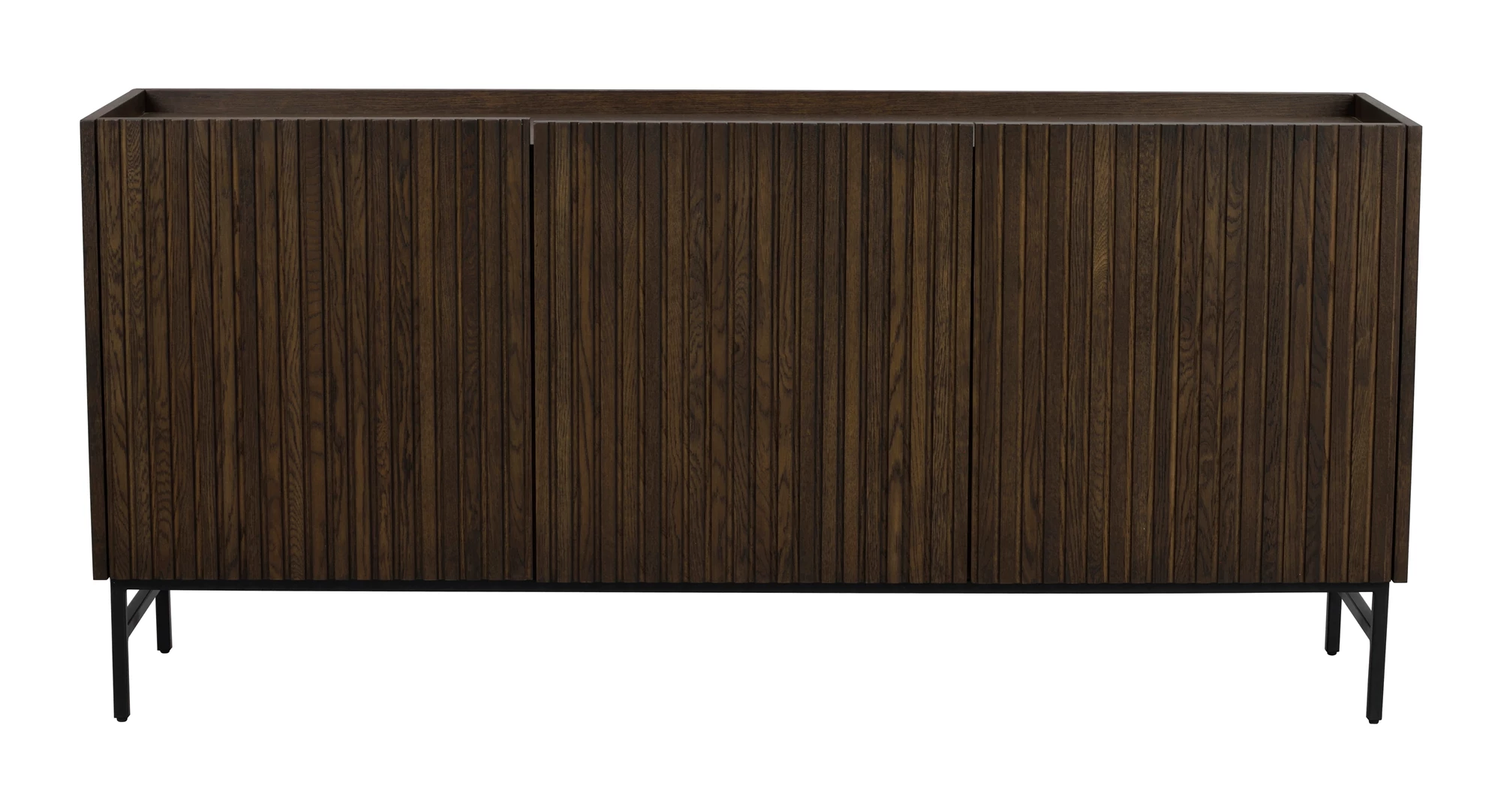 Sort Rowico Halifax Låger Hylder Brun Egefinr Metal Rowico Home Skænk - 7340126553831