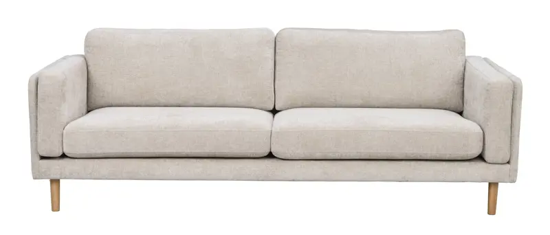 Beige Rowico Braden Pers Lys Stof Natur Egetræ Rowico Home Sofa - 7340126571873
