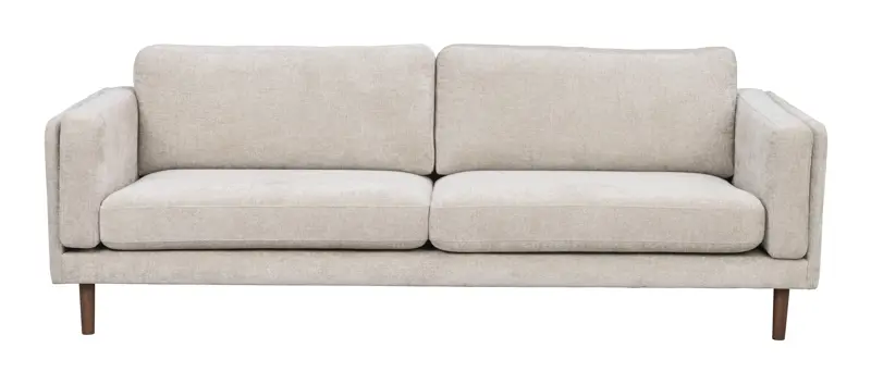 Beige Rowico Braden Pers Lys Stof Brun Egetræ Rowico Home Sofa - 7340126571903